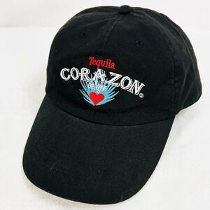 Tequila Corazon de Agave Drink Hat Cap Adjustable Strapback Black Outdoors